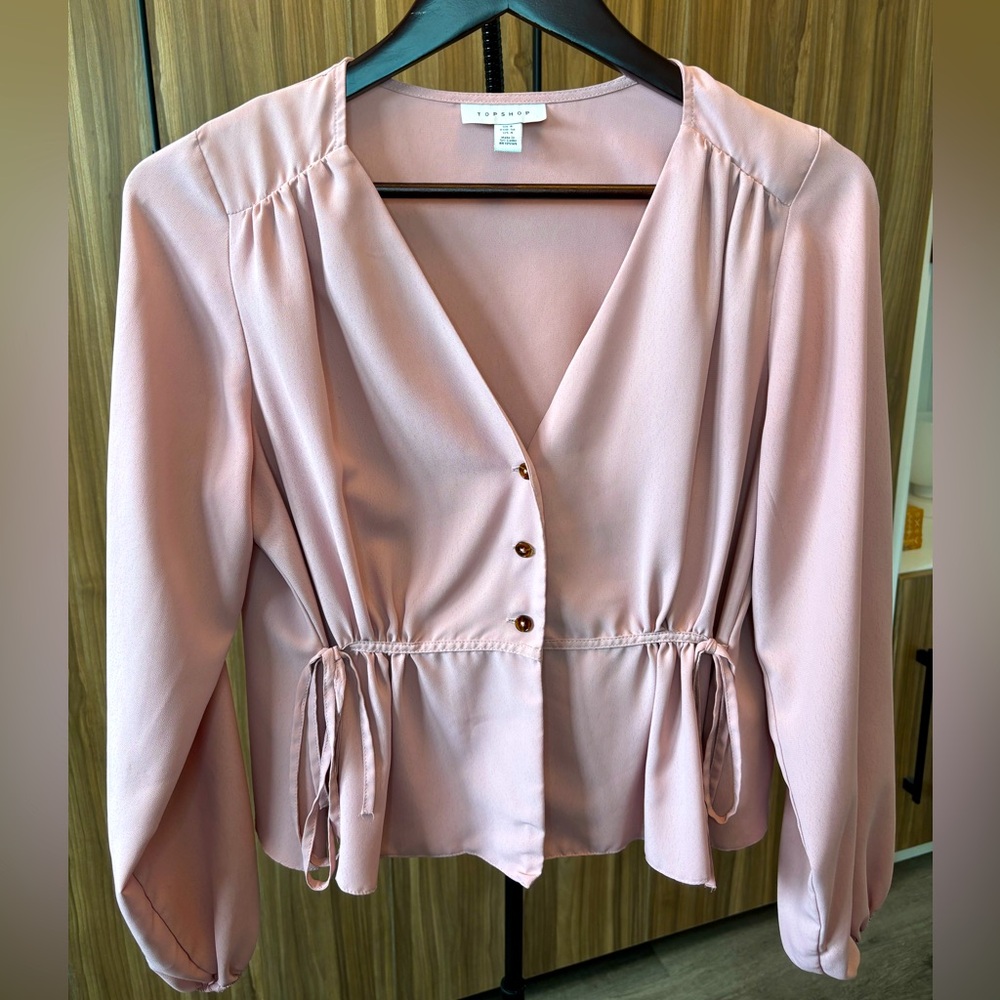 Topshop Pink Women's Top
